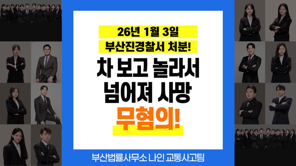 부산교통사고전문변호사 | 차량을 보고 놀라 넘어진 보행자 사망사고 불송치 사례